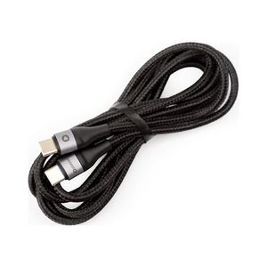 Pletený USB kábel USB-C / USB-C konektor 42W 2m čierna PSCCC220B vyobraziť