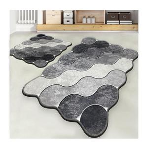 SADA 2x Kúpeľňová predložka CIRCLE 60/100 cm šedá 359CHL2567 vyobraziť