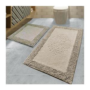 SADA 2x Kúpeľňová predložka PIANTE 60/100 cm hnedá 359CHL1635 vyobraziť