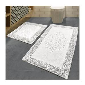 SADA 2x Kúpeľňová predložka PIANTE 60/100 cm biela 359CHL1634 vyobraziť