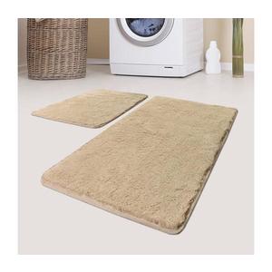 SADA 2x Kúpeľňová predložka 60/100 cm béžová 359CHL2188 vyobraziť