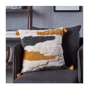 Eglo 420002 - Dekoračný vankúš CHEVERY 45x45 cm žltá/šedá 420002 vyobraziť