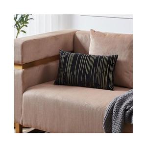 Eglo 420019 - Dekoračný vankúš CHEVERY 30x50 cm čierna/zlatá 420019 vyobraziť