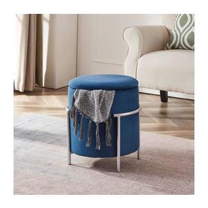 Eglo 424137 - Taburet MASHIKE 46x41 cm modrá/chróm 424137 vyobraziť