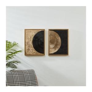 Eglo 423034 - SADA 2x Obraz ROBERVAL 43x33 cm čierna/zlatá 423034 vyobraziť