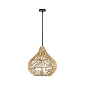 08257L - Luster na lanku PELO 1xE27/40W/230V pr. 40 cm ratan 08257L vyobraziť
