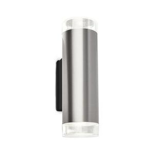 Brilo - LED Vonkajšie nástenné svietidlo 2xGU10/4, 7W/230V IP44 4000K matný chróm 3072022 vyobraziť