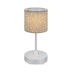 Brilo - LED stmievateľná nabíjacia stolná lampa LOLE LED/3W/5V IP44 strieborná 7443-011 vyobraziť