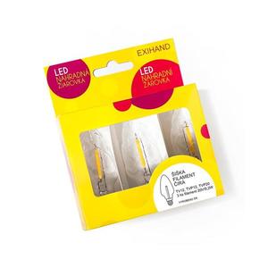 SADA 3x LED Náhradná žiarovka CONE E10/20V/0, 1A číra 188200.FIL.B vyobraziť