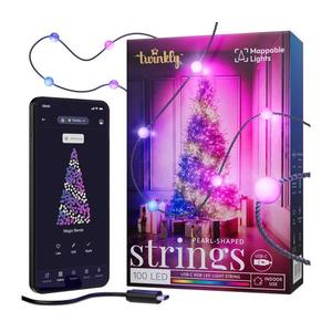 Twinkly TWKP100RGB-G - LED RGB Stmievateľná vianočná reťaz LED 8 m USB Wi-Fi TWKP100RGB-G vyobraziť