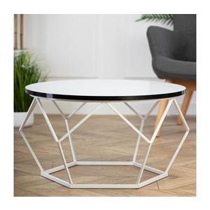 HowHomely Konferenčný stolík DIAMOND 40x70 cm čierna/biela 10-1562-70-WWB vyobraziť