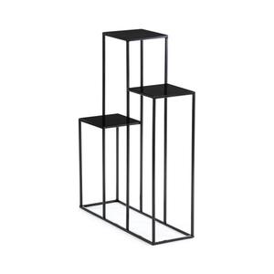 HowHomely Stojan na kvety 80x60 cm čierna 10-1599 vyobraziť