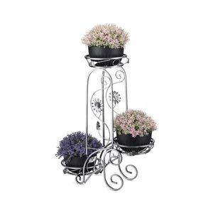 HowHomely Stojan na kvety 88x65 cm strieborná 10-1303/srebrny vyobraziť