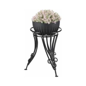 HowHomely Stojan na kvety 47x43 cm čierna 10-1118/czarny vyobraziť
