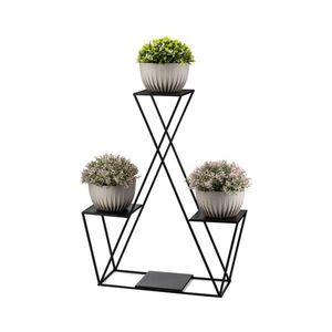 HowHomely Stojan na kvety 95x78 cm čierna 10-1661/czarny vyobraziť