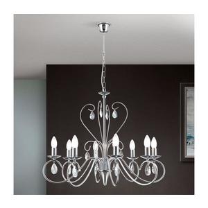 Orion LU 1658/8 - Krištáľový luster na reťazi ALESSIA 8xE14/40W/230V lesklý chróm LU 1658/8 chrom vyobraziť