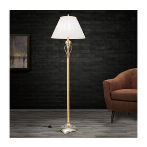 Orion Stl 12-1097/1 - Stojacia lampa TIZIA 1xE27/60W/230V biela/zlatá/patina Stl 12-1097/1 gold vyobraziť