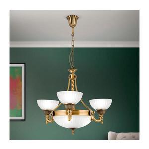 Orion LU 1689/3+3 - Luster na reťazi ROCCA 6xE27/60W/230V pr. 64 cm bronz/biela LU 1689/3+3 bronze vyobraziť