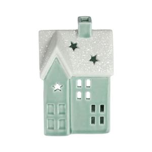 - Porcelánový domček na sviečku 11, 1 cm mintová 52000591 vyobraziť
