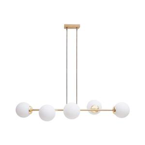 HEXE Luster na lanku FIRA 5xE27/60W/230V zlatá 0780 vyobraziť