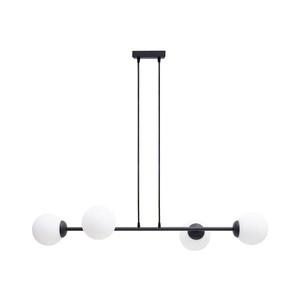 HEXE Luster na lanku FIRA 4xE27/60W/230V čierna 0782 vyobraziť