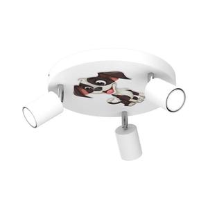 Detské bodové svietidlo FUN 3xGU10/8W/230V biela/psík 9322 vyobraziť