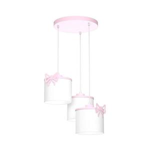 Detský luster na lanku SWEET 3xE27/15W/230V biela/ružová/motýľ 9436 vyobraziť