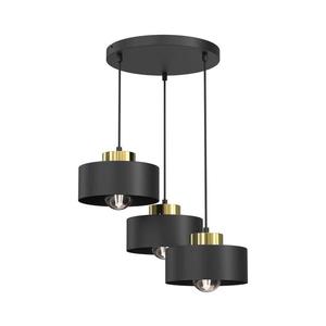 Luster na lanku MARTI 3xE27/15W/230V čierna/zlatá 9999 vyobraziť
