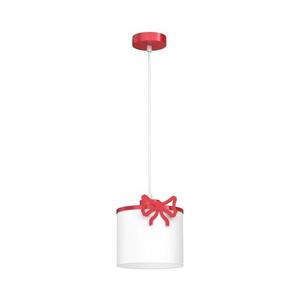 Detský luster na lanku SWEET 1xE27/15W/230V biela/červená/mašle 9438 vyobraziť