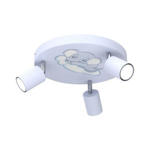 Detské bodové svietidlo FUN 3xGU10/8W/230V modrá/slon 9382 vyobraziť