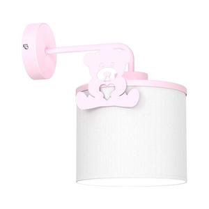 Detská nástenná lampa SWEET 1xE27/15W/230V biela/ružová/medvedík 9420 vyobraziť