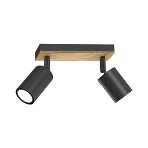 Bodové svietidlo TULON 2xGU10/8W/230V čierna/dub 1647 vyobraziť