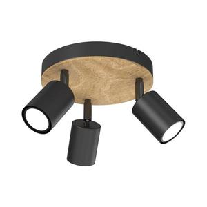 Bodové svietidlo TULON 3xGU10/8W/230V čierna/dub 1649 vyobraziť
