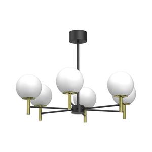 Luster na tyči AWINION 6xE27/15W/230V biela/zlatá/čierna 1654 vyobraziť