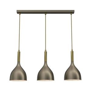 Luster na lanku NOAK 3xE27/15W/230V mosadz/zlatá 4003 vyobraziť