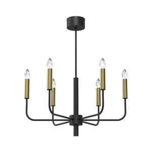 Luster na lanku AKASYA 6xE14/15W/230V čierna/zlatá 4279 vyobraziť