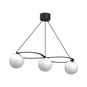 Luster na lanku BALLO 3xE27/15W/230V čierna/biela 5671 vyobraziť