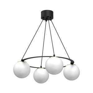 Luster na lanku BALLO 4xE27/15W/230V čierna/biela 5673 vyobraziť