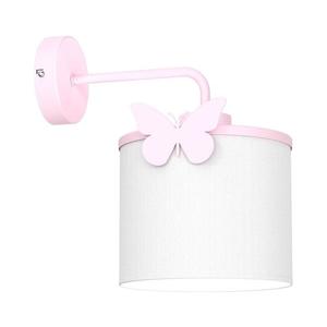 Detská nástenná lampa SWEET 1xE27/15W/230V biela/ružová/motýľ 9407 vyobraziť