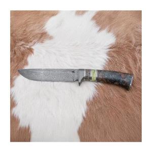 Jiří Čurda Lovecký damaškový nôž 14, 5 cm jelša/serpentinit 705 vyobraziť