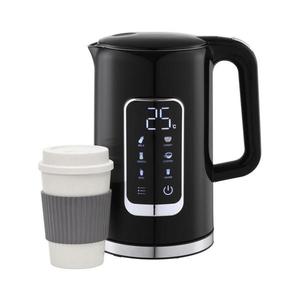 Rýchlovarná kanvica s LCD displejom 1, 7 l 2200W/230V čierna + cest. hrnček 450 ml PEKR723B vyobraziť