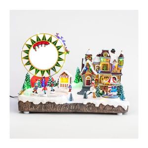 Eurolamp LED RGB Vianočná pohyblivá dekorácia s hudbou 30xLED/1, 5W/230V zasnežená dedinka 600-44841 vyobraziť