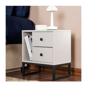 Nočný stolík GLIMMER 50x45, 2 cm šedá/čierna 241NRD1412 vyobraziť