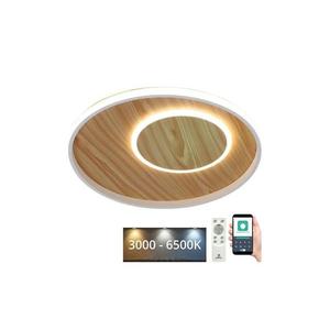 LED Stmievateľné stropné svietidlo LED/65W/230V 3000-6500K hnedá +diaľkové ovládanie TB1302/WG vyobraziť