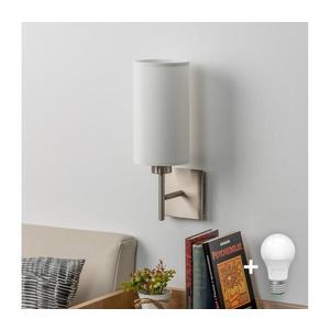 Eglo - LED Nástenné svietidlo TUNJA 1xE27/60W/230V matný chróm/biela 1xEG32507+1xEG32498 vyobraziť