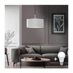 Eglo - LED Luster na lanku TUNJA 1xE27/60W/230V biela 1xEG32517+1xEG32476 vyobraziť