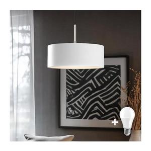 Eglo - LED Luster na lanku TUNJA 1xE27/60W/230V biela 1xEG32517+1xEG32471 vyobraziť