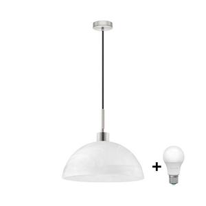 Eglo LED Luster na lanku 1xE27/60W/230V biela 1xEG32517+1xNSLA49427 vyobraziť