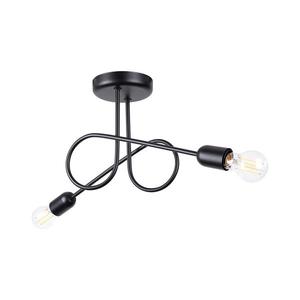 SL.1472 - Prisadený luster LOOP 2xE27/15W/230V čierna SL.1472 vyobraziť