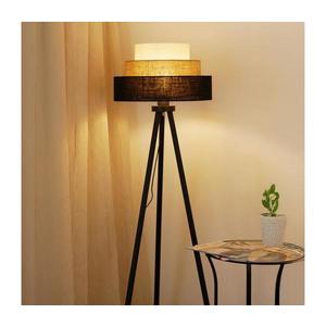 Brilagi - Stojacia lampa ASPEN LUNETA 1xE27/15W/230V čierna/béžová/krémová 607803 vyobraziť